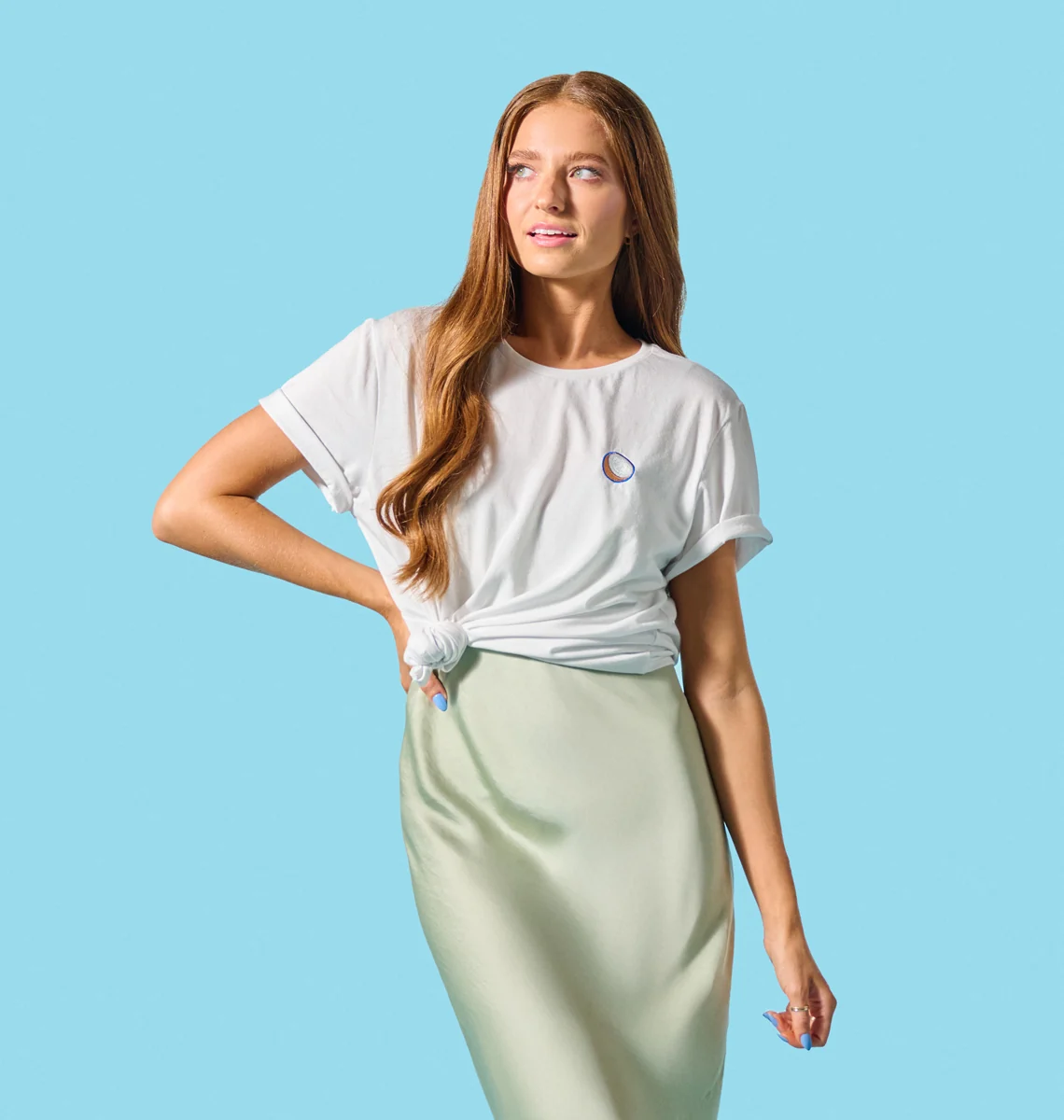 Coconut Crewneck Tee · White