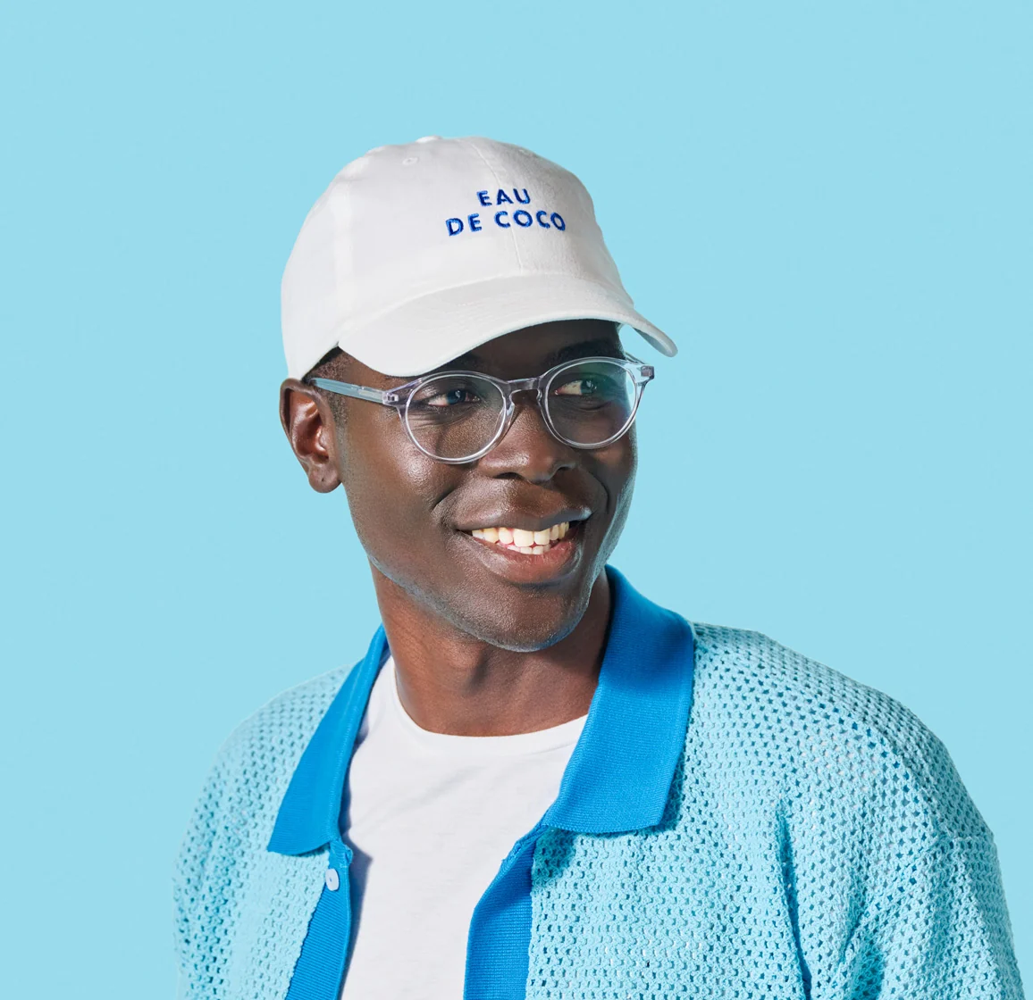 Eau de Coco Baseball Cap · White